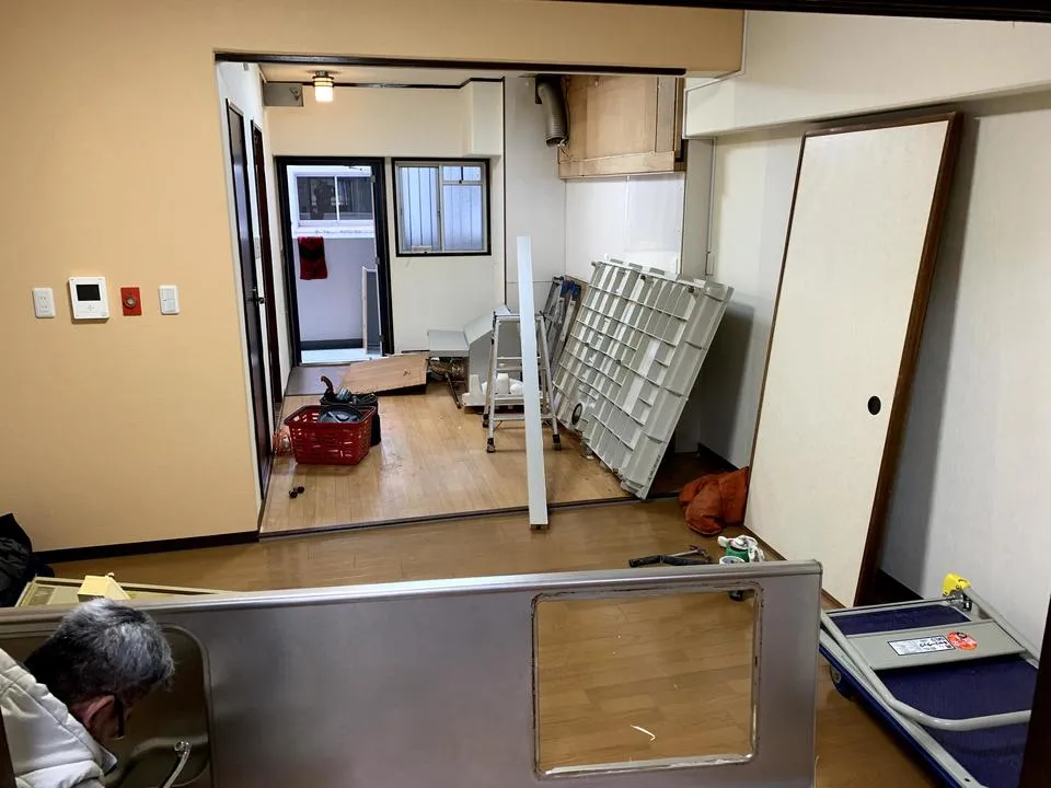 大阪市城東区にてマンション専有部リフォームに着手