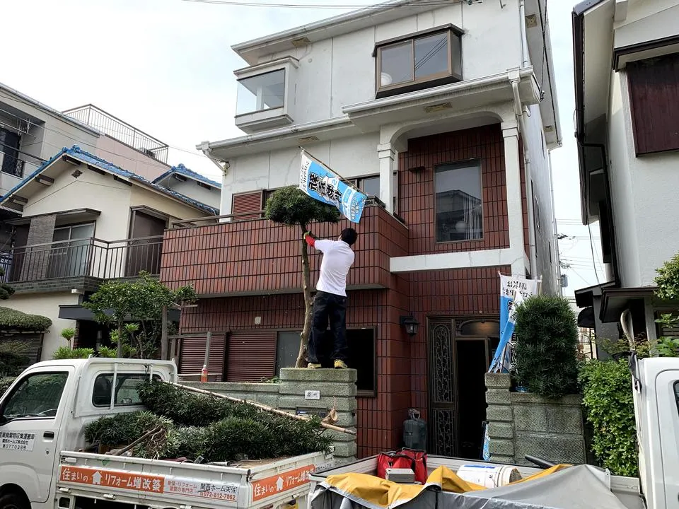 守口市梶町で戸建て住宅のリフォームに着手致しました。