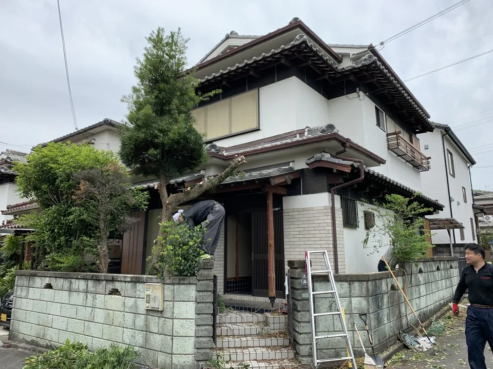 大阪府三島郡にて戸建て住宅のリフォーム工事に着手