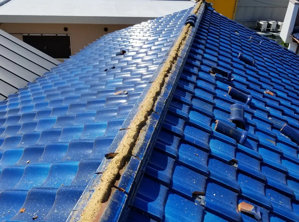 台風による被害　屋根復旧修繕工事を早く迅速に対応