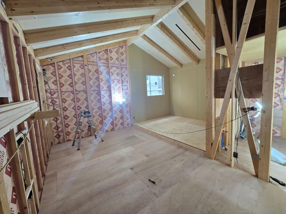 守口市にて木造住宅新築工事・注文住宅　工事中