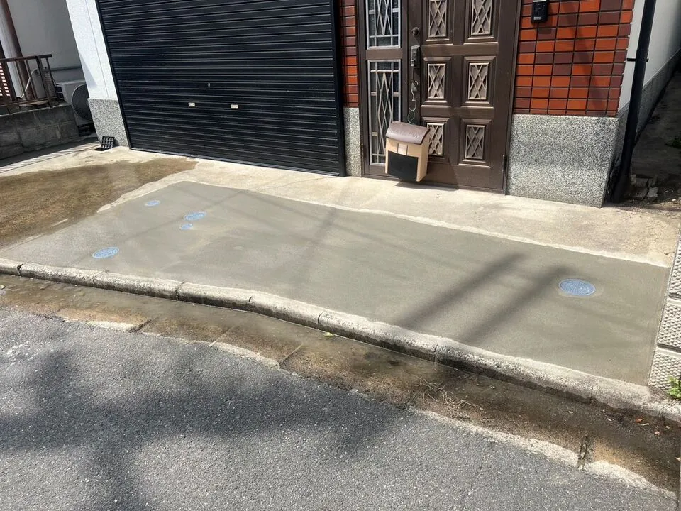 交野市にて浄化槽から下水直結工事