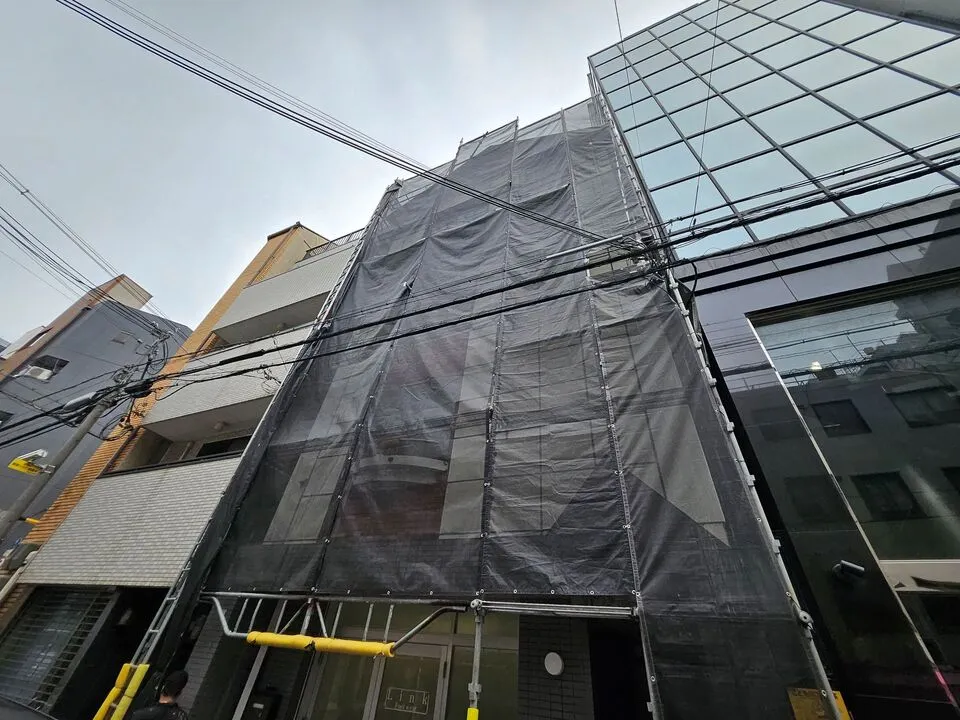 大阪市浪速区大国にてマンション1棟外壁塗装・共用部塗装・屋上防水・屋根シリコン塗装・照明工