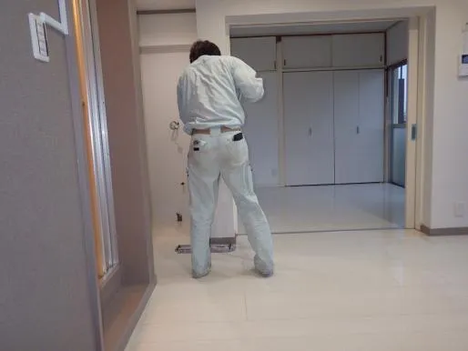 大阪市でのハウスクリーニング,洗い工事【エアクリン】安価で高品質な清掃,ワックスはエアクリン 写真14