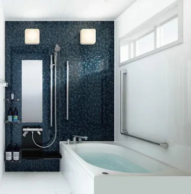 大阪風呂リフォーム専門店水道局指定業者,ユニットバス新設、タイル張りからユニットバスに! 写真6