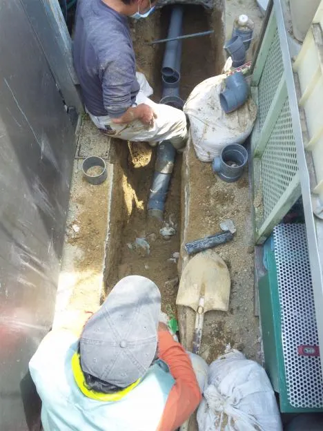 京阪枚方市での下水接続・FRP防水!当社は現場地調査~施工計画~施工監理・引渡しまで全て監理 写真5