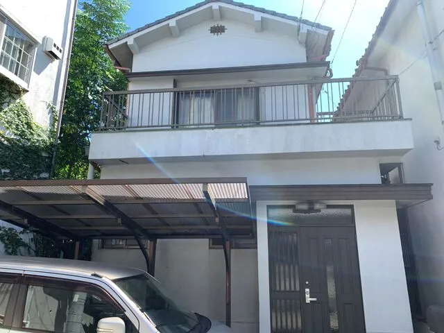 交野市私市にて外壁塗装及びベランダ防水工事