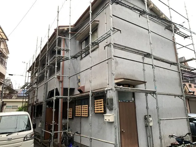 門真市常盤町にて外壁塗装工事,外壁修繕工事,防水工事