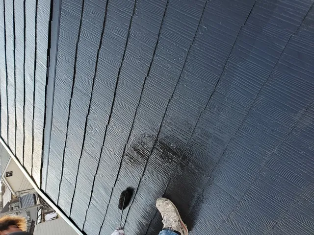 高槻市にて屋根の塗装工事及び波板張り替え工事 写真5