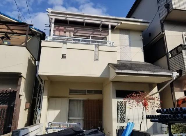 台風・地震による被害・コロニアル瓦屋根葺き替え工事・野地板構造用合板下地工事