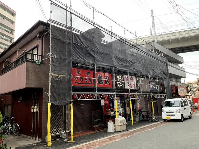 大阪市淀川区にてテナント,住居の屋根塗装　雨樋修繕工事