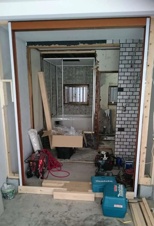 京阪沿線守口市にて収益物件(木造戸建て)の間取り改修,収益率アップリフォーム 写真13