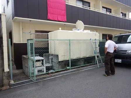 大阪マンション1棟リフォーム,マンション貯水槽清掃を安価で高品質な施工!関西ホームズ