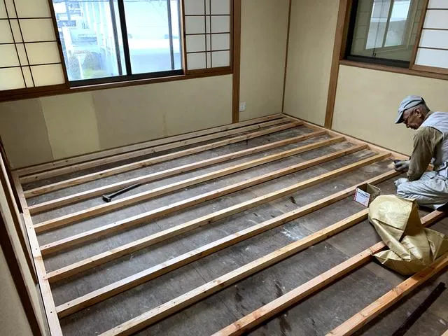 枚方市でリフォームするなら　枚方市楠葉にて和室床をフローリングに変更及び内装リフォーム工事