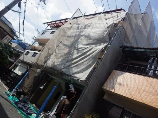 大阪府外壁塗装,ベランダ防水,屋根塗装リフォーム守口市,門真市で外壁塗装防水なら関西ホームズ 写真4